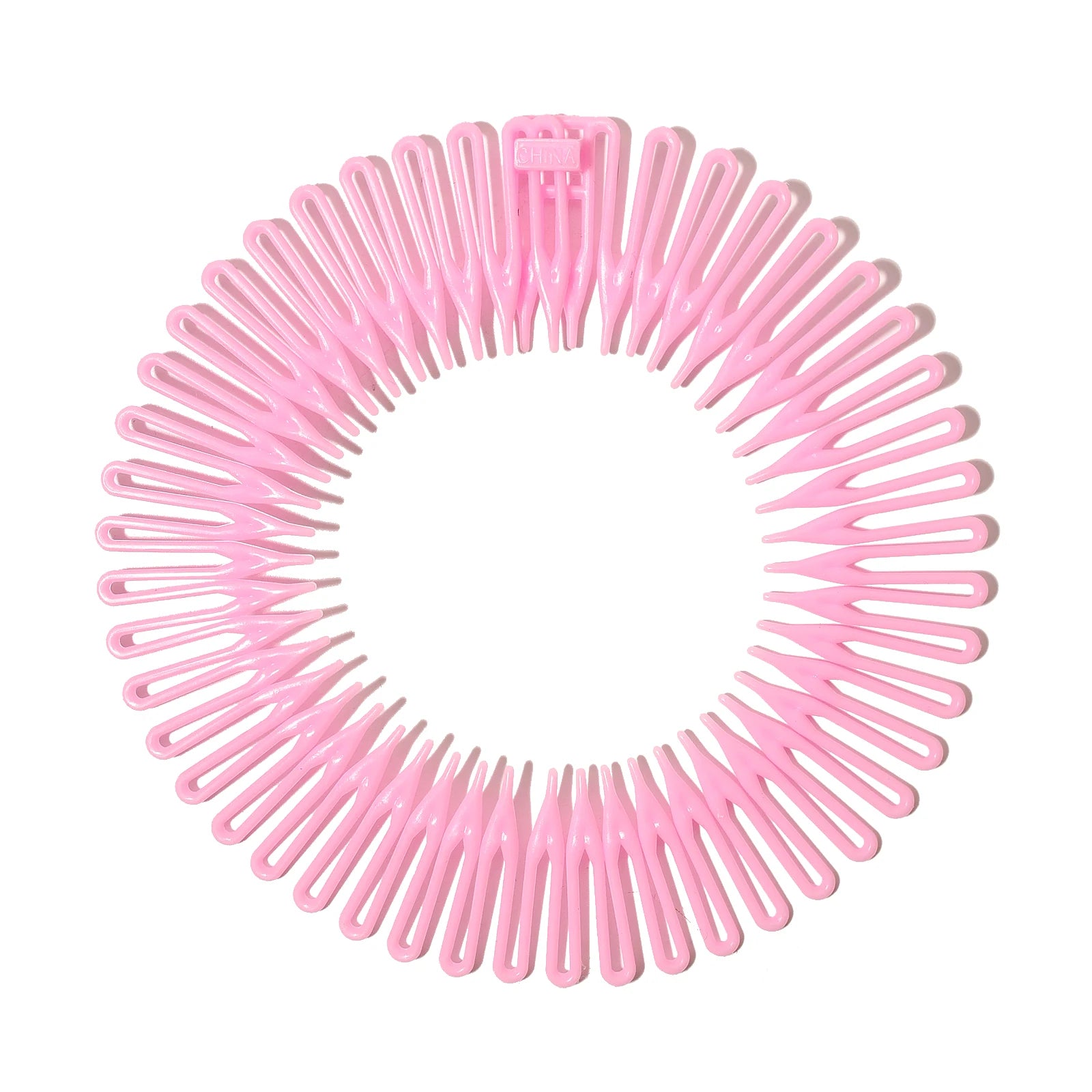 Women Plastic Full Circle Stretch Flexible Comb Teeth Headband Hair Band Clip Face Wash Fixed Hair Accessories