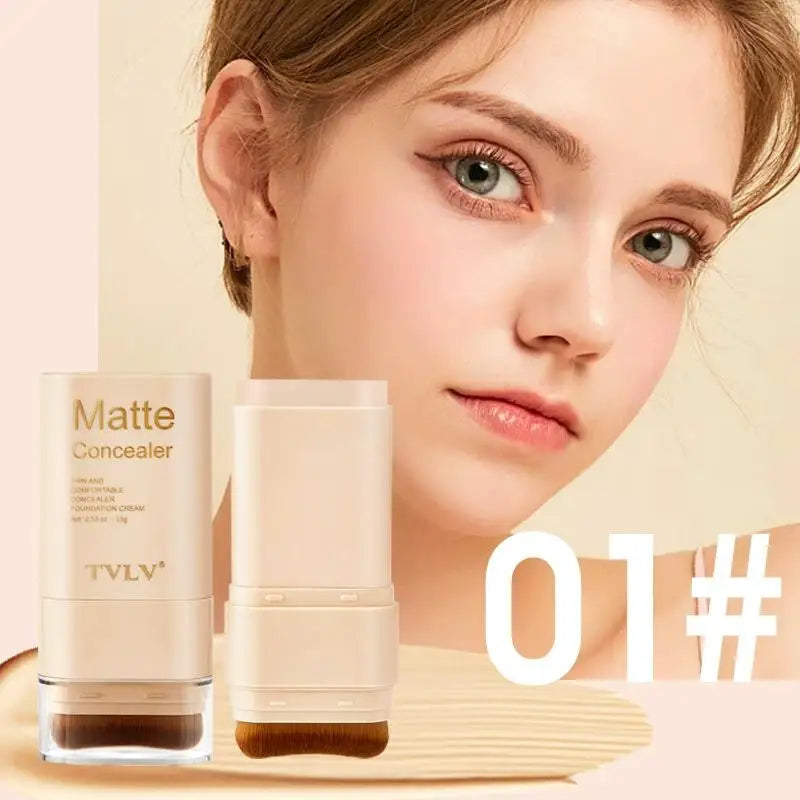 Two In One Double Head Foundation Make-up Stick Facial Foundation Make-up Makeup Matte Concealer Smooth Makeup Tool