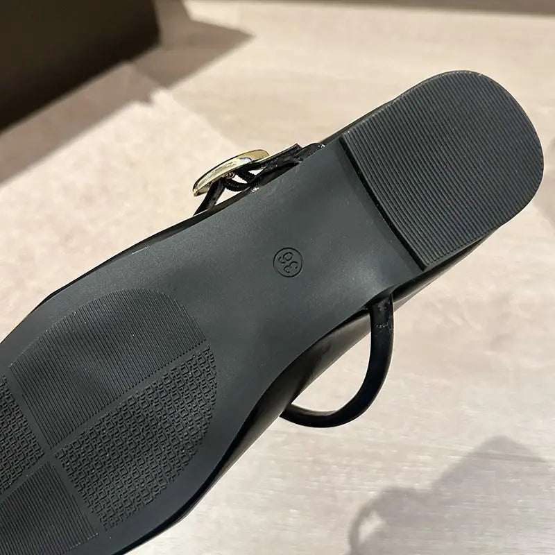 Shoes for Women New Fashion Medium Heeled Women Single Shoes Soft and Comfortable Red Ballet Shoes Zapatos De Mujer