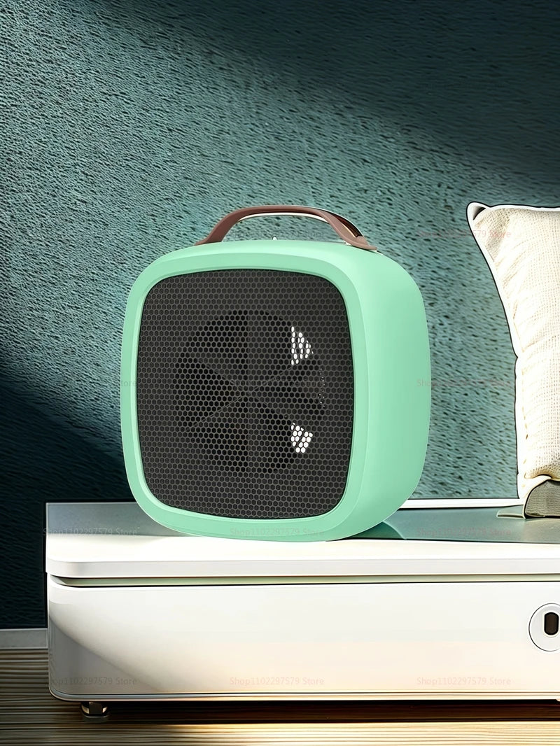 Portable Mini Heater for Indoor Office and Home Quiet Fast Heating Warmer Fan 500W PTC Ceramic Warm Air Heater for Winter