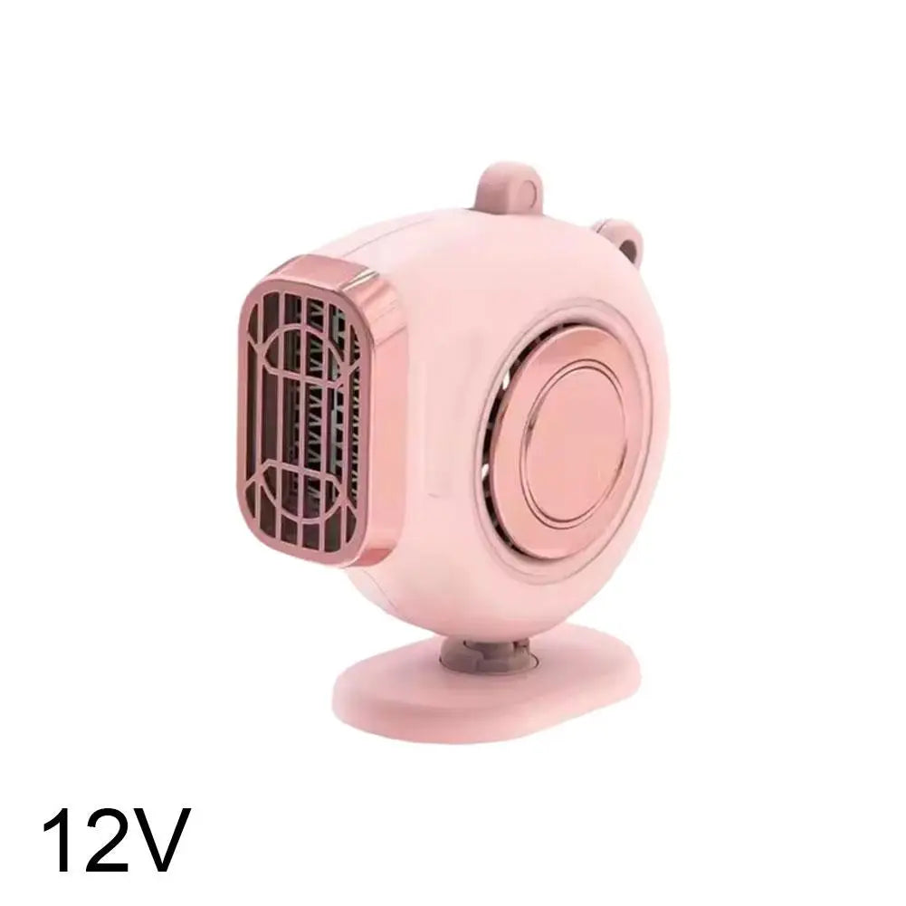 12V/24V Car Heater Winter Fast Heating Car Mini Hot Air Fan Adjustable Vehicle Dashboard Small Space Saving Car Heater