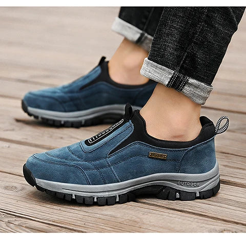 Men's non-slip casual sports shoes wear-resistant hiking shoes Outdoor 2025 fashion comfortable flat walking shoes for men