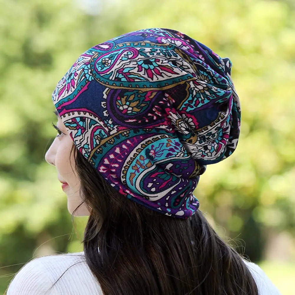 Winter Women Hat Warm Beanie Hats Cap Turban Tube Bandana Headband Scarf Headwear Neck Outdoor Head Kerchief Face Collar Wa C1B1