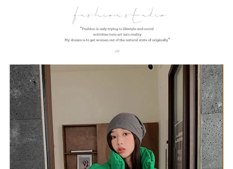 Winter Jacket for Women Three-dimensional Plaid Woven Fashion Coat Solid High Street Warm and Thick 2023 Winter New Down Jacket