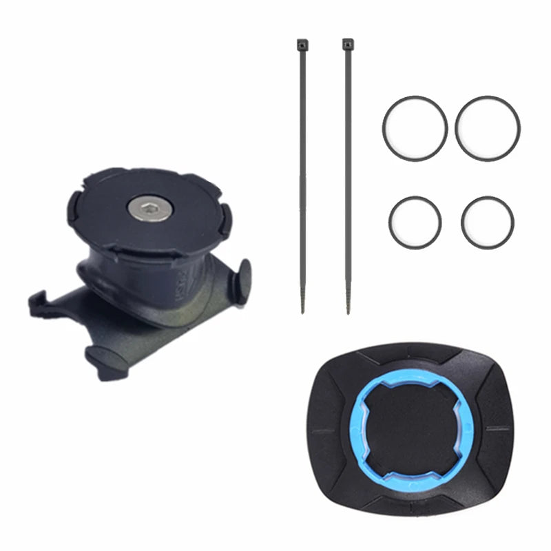 Motorcycle Phone Holder - Shockproof Bike Mount with Adjustable Head for Scooter, MTB, Handlebar/Stem, Easy One-Hand Operation