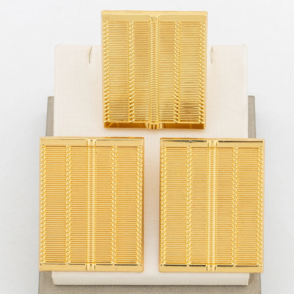 Fashion Jewelry Set For Women Geometry Earrings Adjustable Ring Africa Map Jewelry Wedding Party Gifts Trend Jewelry Accessories