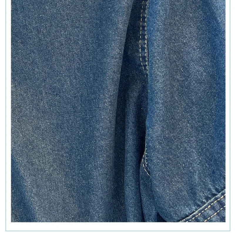 Streetwear Women's Denim Jackets Short Sleeve Summer Jean Jacket Outwear Ropa Mujer Fashion Retro Vintage Coat Cropped Tops