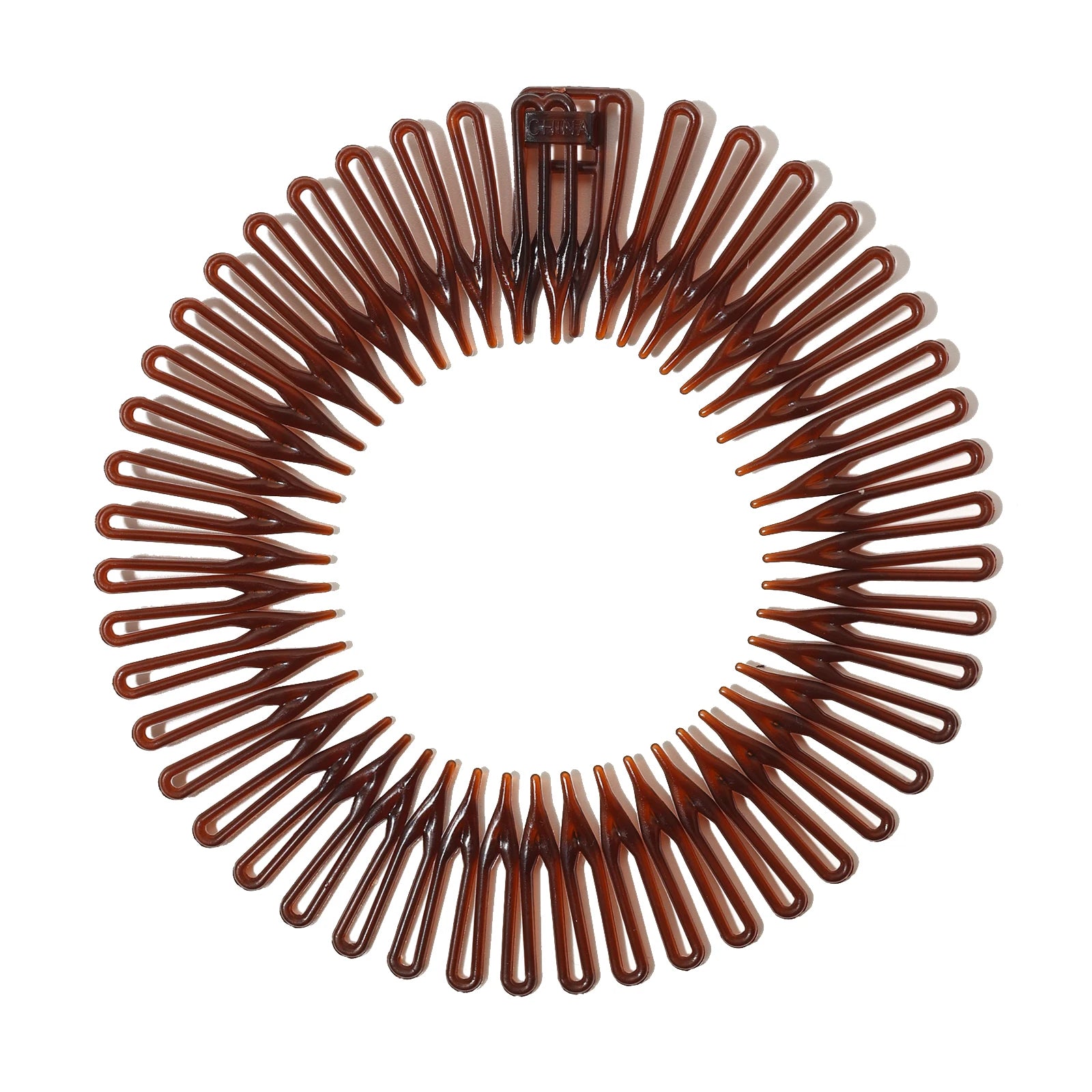 Women Plastic Full Circle Stretch Flexible Comb Teeth Headband Hair Band Clip Face Wash Fixed Hair Accessories