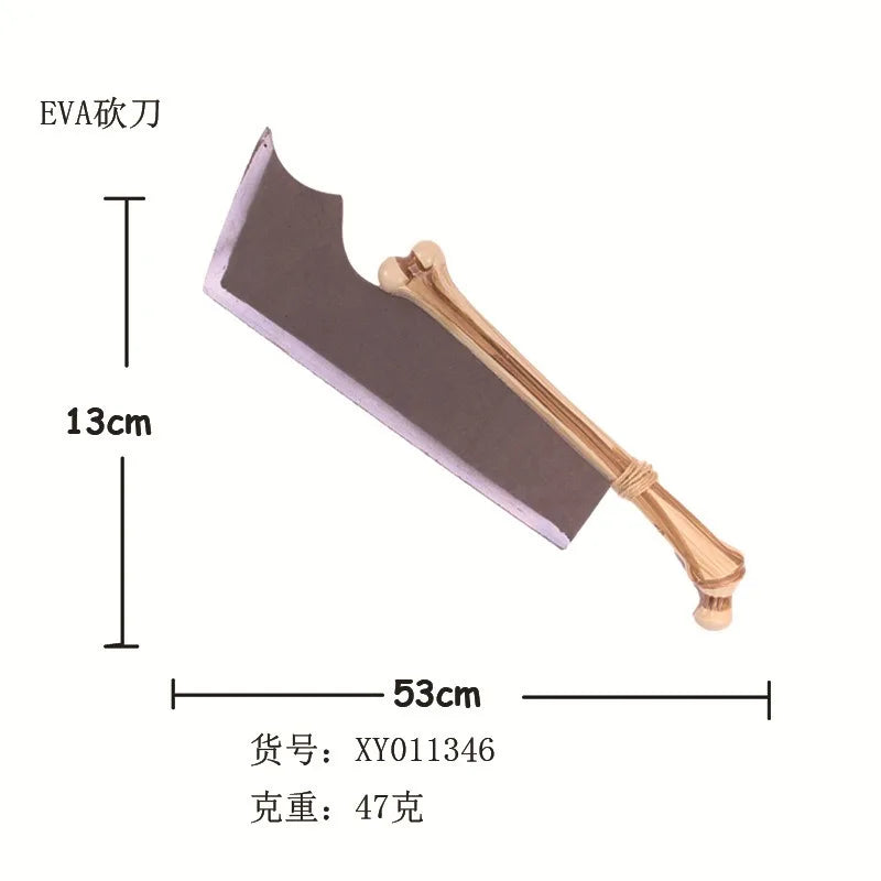 Halloween Makeup Weapons Prop Fake Axe Sickle Pickaxe Shovel Ghost Festival Cosplay Dress Up Props Happy Halloween Party Decor