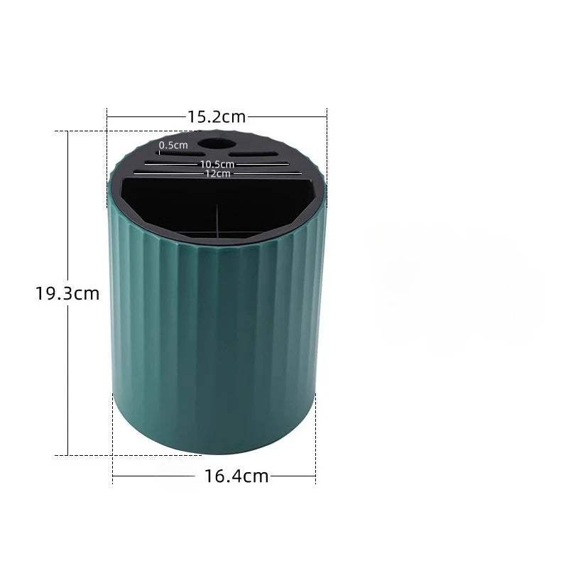 Kitchen Rotating Knife Frame Storage Rack Multi Functional Household Chopsticks Knives and Tableware Placement Rack