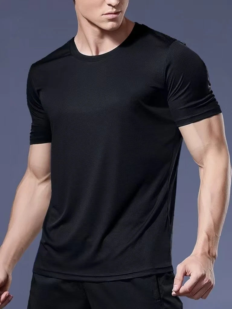 Running Shirts Soccer Shirts Men's Jersey Sportswear Mens Jogging T-Shirts Quick Dry Compression Sport T-Shirt Fitness Gym