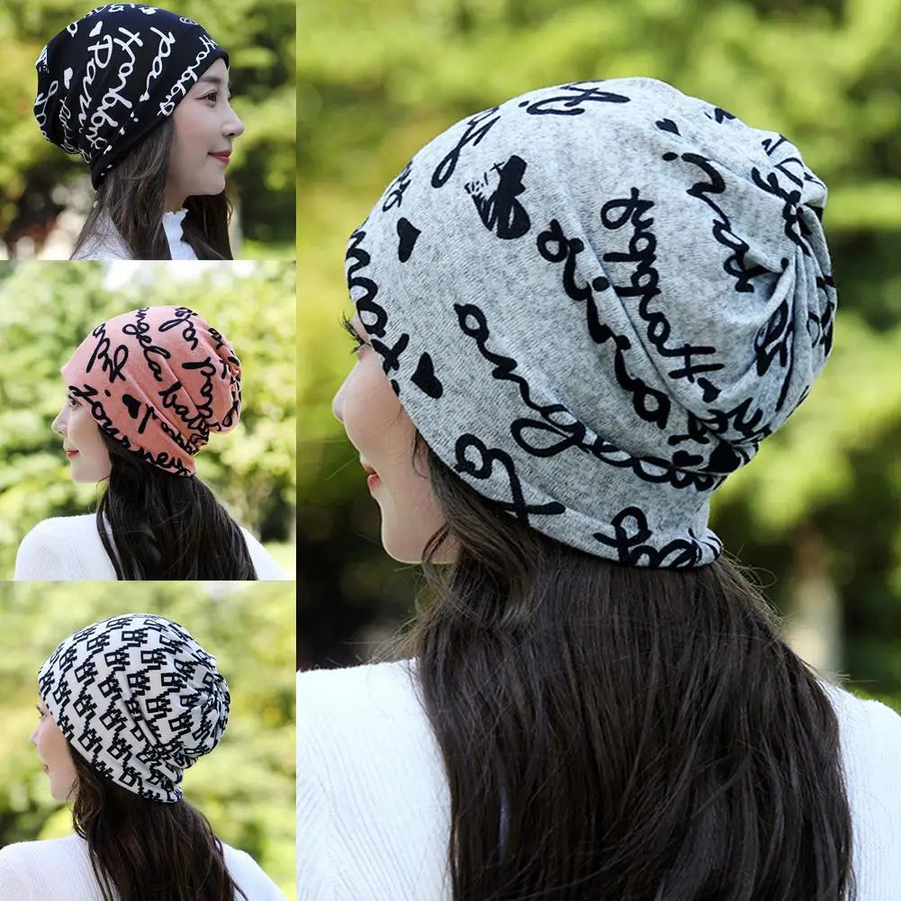 Winter Women Hat Warm Beanie Hats Cap Turban Tube Bandana Headband Scarf Headwear Neck Outdoor Head Kerchief Face Collar Wa C1B1