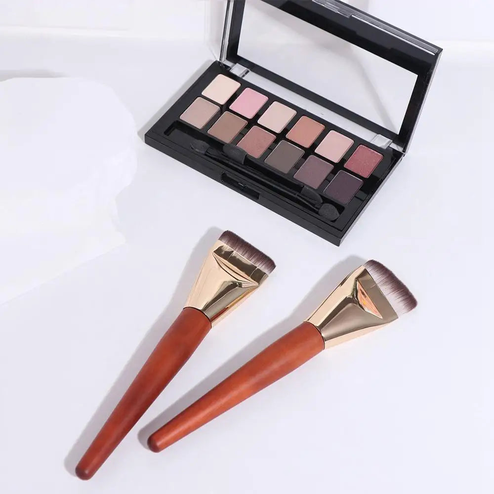 Make Up Tools Ultra Thin Foundation Brush Smooth Soft Flat Contour Brush Bevel Design Lightweight Makeup Brushes Women