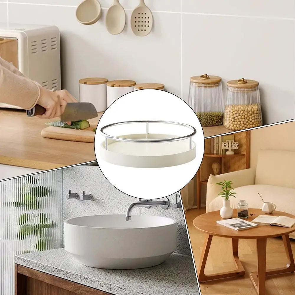 Kitchen Turntable Organizer Rotating Tray Organizer Kitchen Countertop Refrigerator Cupboard Kitchen Countertop Organizer
