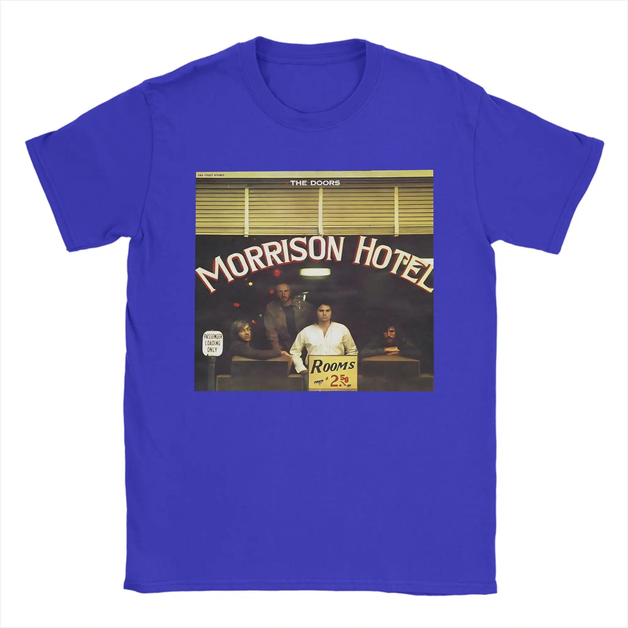 Men's T-Shirts The Doors   Retro Band 60s Vintage Leisure Cotton Tees Short Sleeve  T Shirts O Neck Tops New Arrival