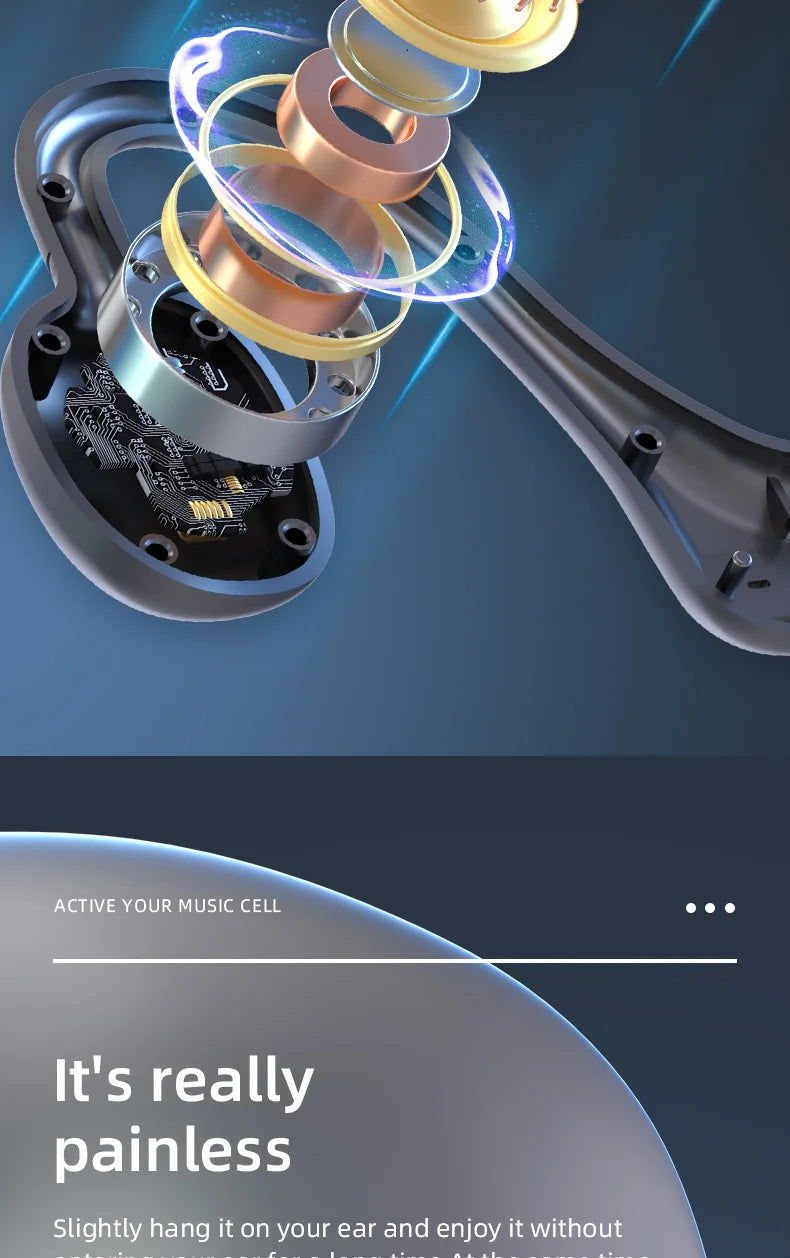 Ks15 Bluetooth Earphone Neck Mounted Wireless Headset With High Power Sound Conduction And Long Battery Life