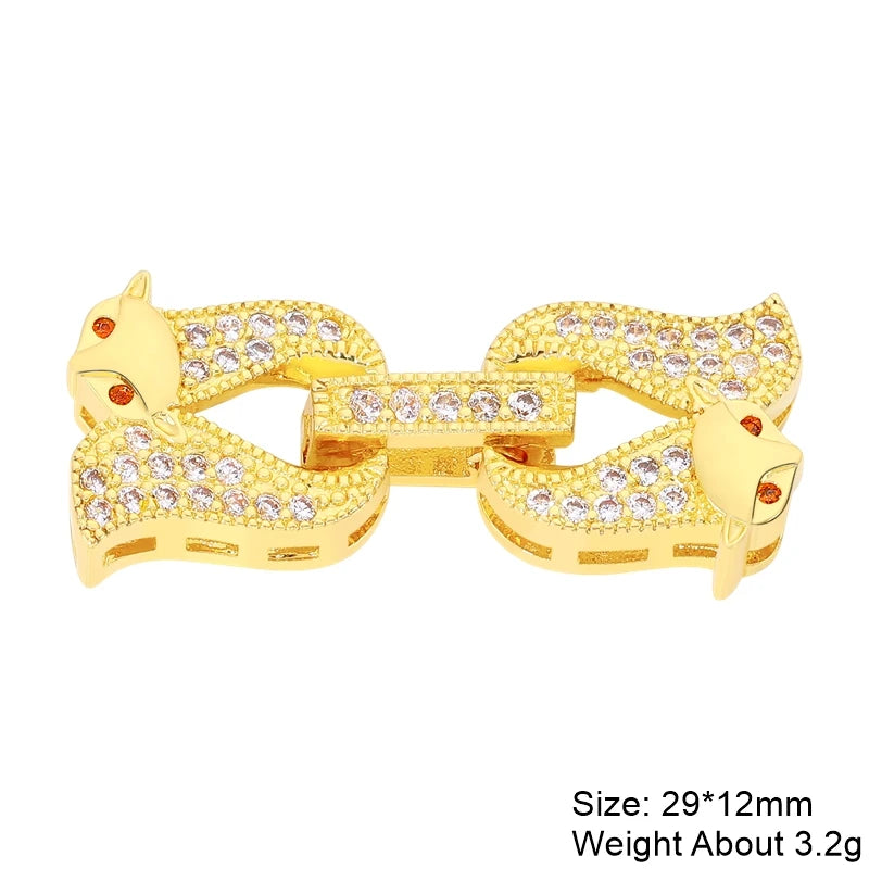 Juya 18K Gold Silver Plated Wedding Decorations Connect Fastener Closure Clasps Accessories For DIY Beads Pearls Jewelry Making