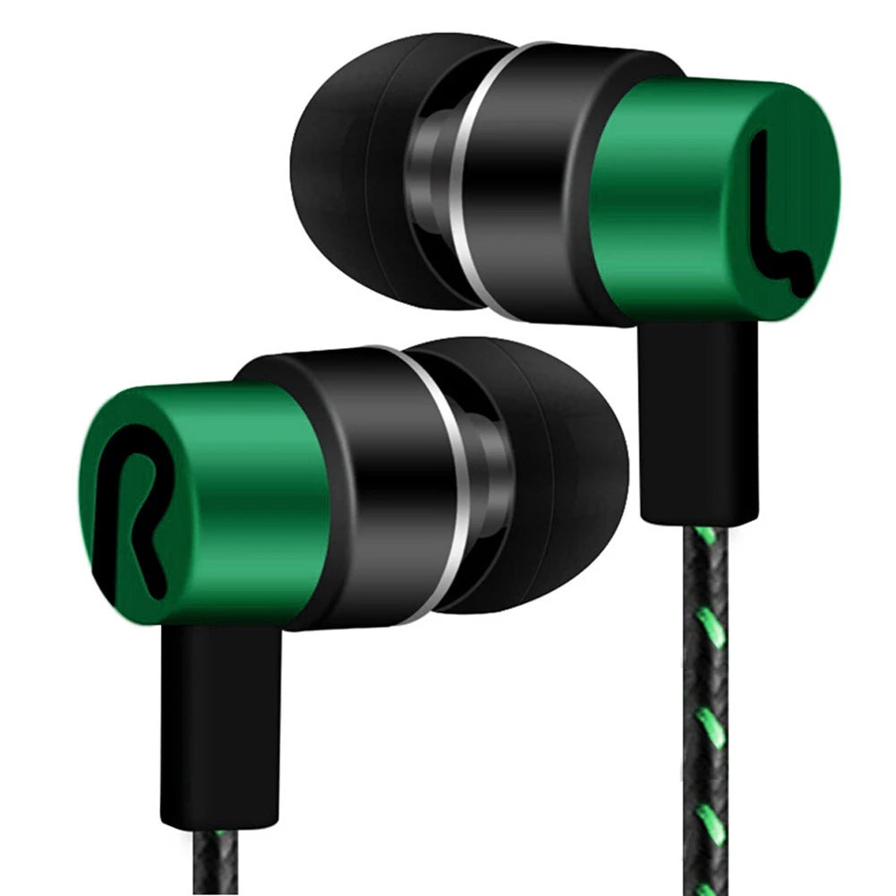 3.5mm Wired Headphones 2 Basic In-Ear Stereo Earbuds Mobile earphones Superb Bass Stereo Effect Headset