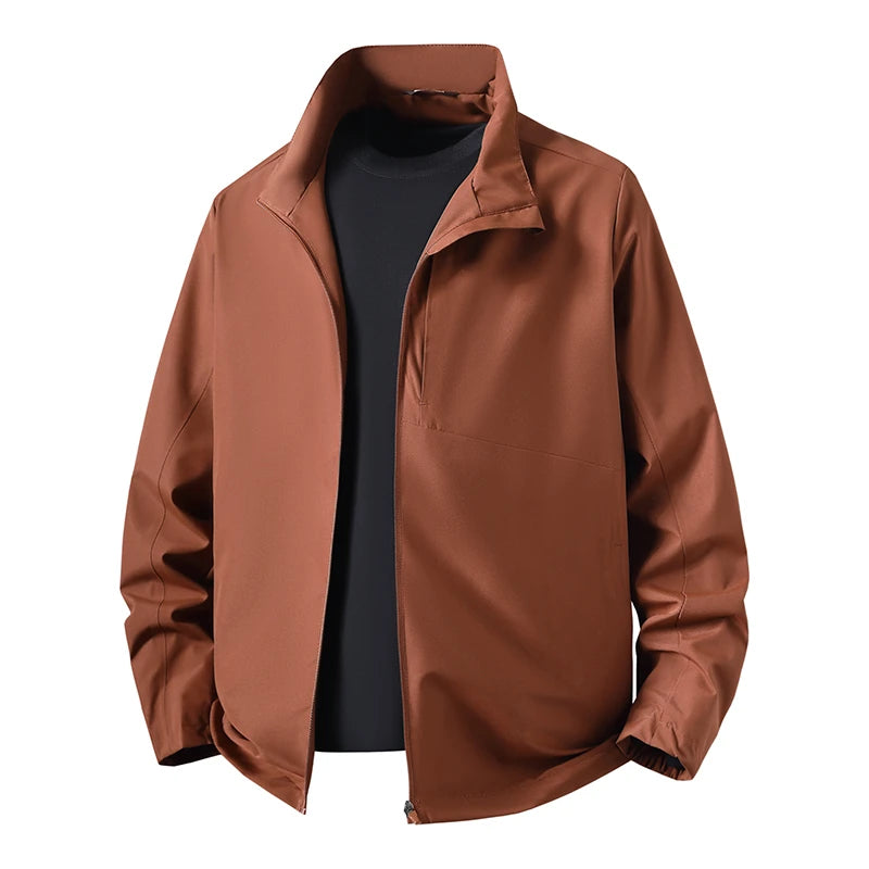 New Men's Casual Jacket Casual and Fashionable Windbreaker Waterproof and Versatile Outdoor Jacket