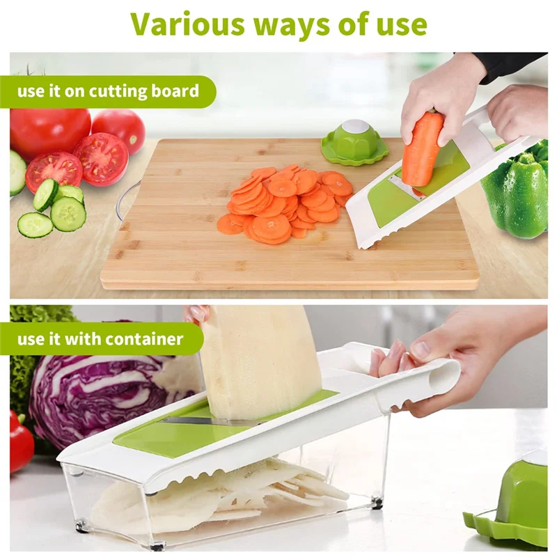 KYCOR-Kitchen Grater Multifunctional Vegetable Grater With Container Home Kitchen Slicer Potato Grater Cheese Grinder