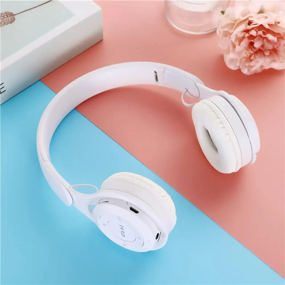 Headphones Kids Wireless Bluetooth Earphones Stereo Foldable Helmets Gaming Headsets Over-ear Headphones for Android ios