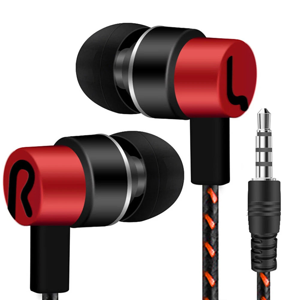3.5mm Wired Headphones 2 Basic In-Ear Stereo Earbuds Mobile earphones Superb Bass Stereo Effect Headset