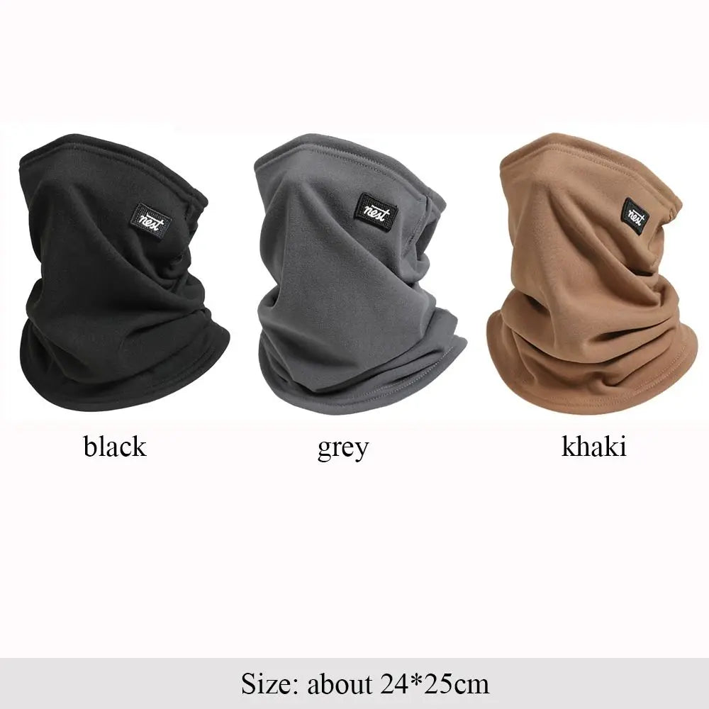 Winter Camping Fleece Neck Gaiter Ski Tube Scarf Snowboard Half Face Mask Face Cover For Men & Women Outdoor Cold-proof Collar