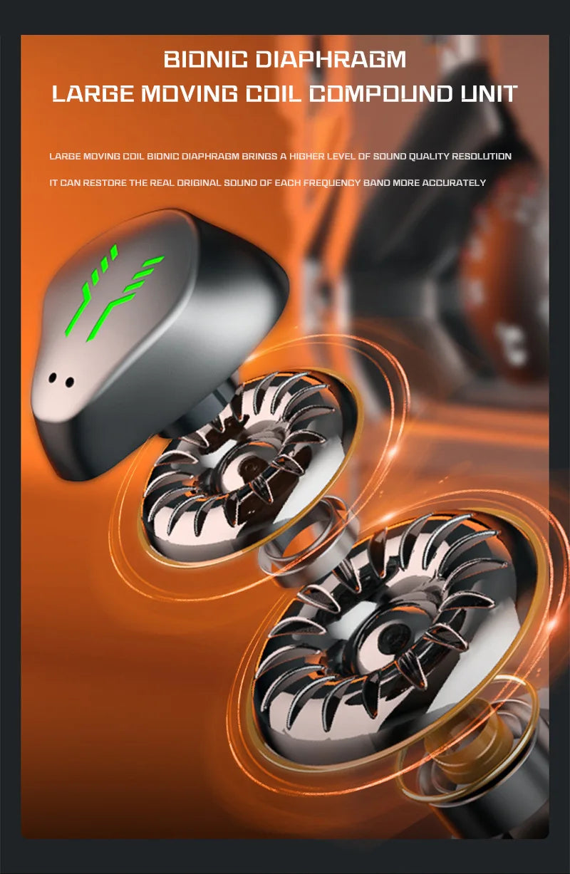 Creative Noise Reduction Electric Technology Mecha Wind Ultra-Long Standby Game Dual-Mode Headset H9 Bluetooth Wireless Headset