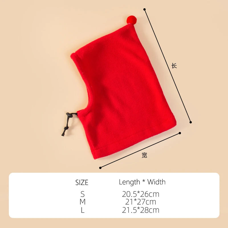 Winter Hat For Dogs Pet Hat Adjustable Drawstring Design for Windproof Comfort Warmth Polar Fleece Hat Winter Dog accessories