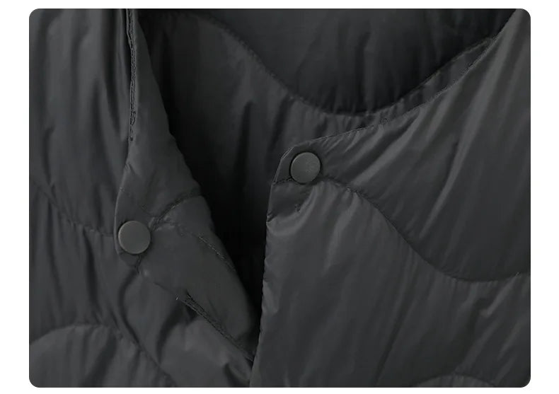 New Coats and Jackets Men's Lightweight Down Vest V-Neck Jacket Very Warm Winter Man Jacket Warm White Duck Down Man Windbreaker