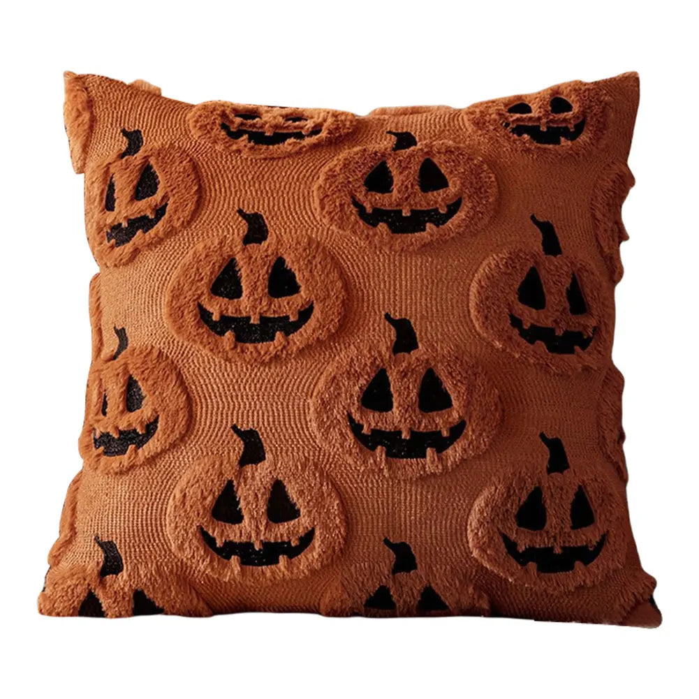 Halloween Decoration For Home Cartoon Pumpkin Bat Ghost Pillowcase Horror Soft Pillowcase Party Supplies Haloween Home Ornament
