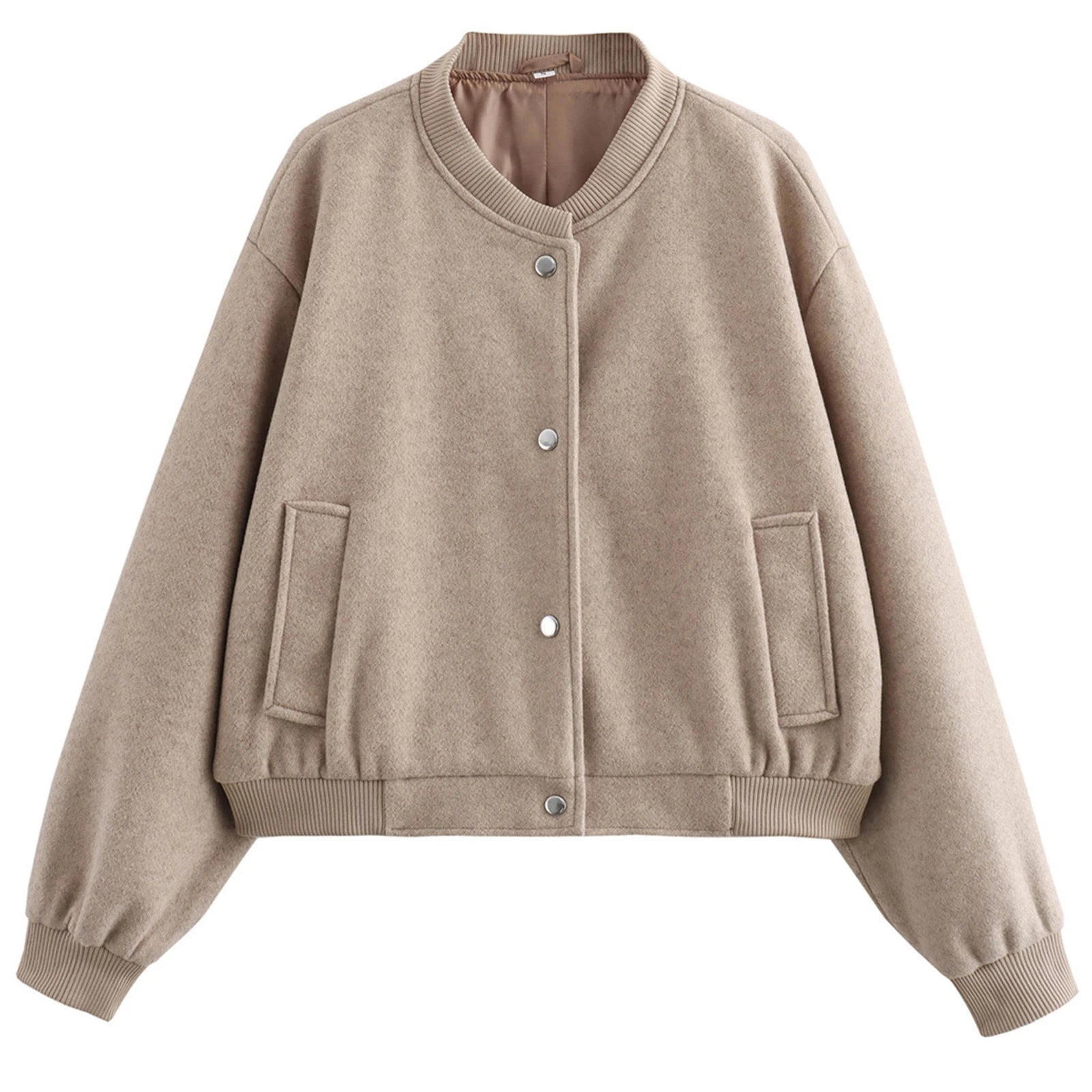 Women Jacket Cropped Bomber Jackets For Women Tweed Jacket Woman Fashion Long Sleeve New In Short Coats chamarras de mujer