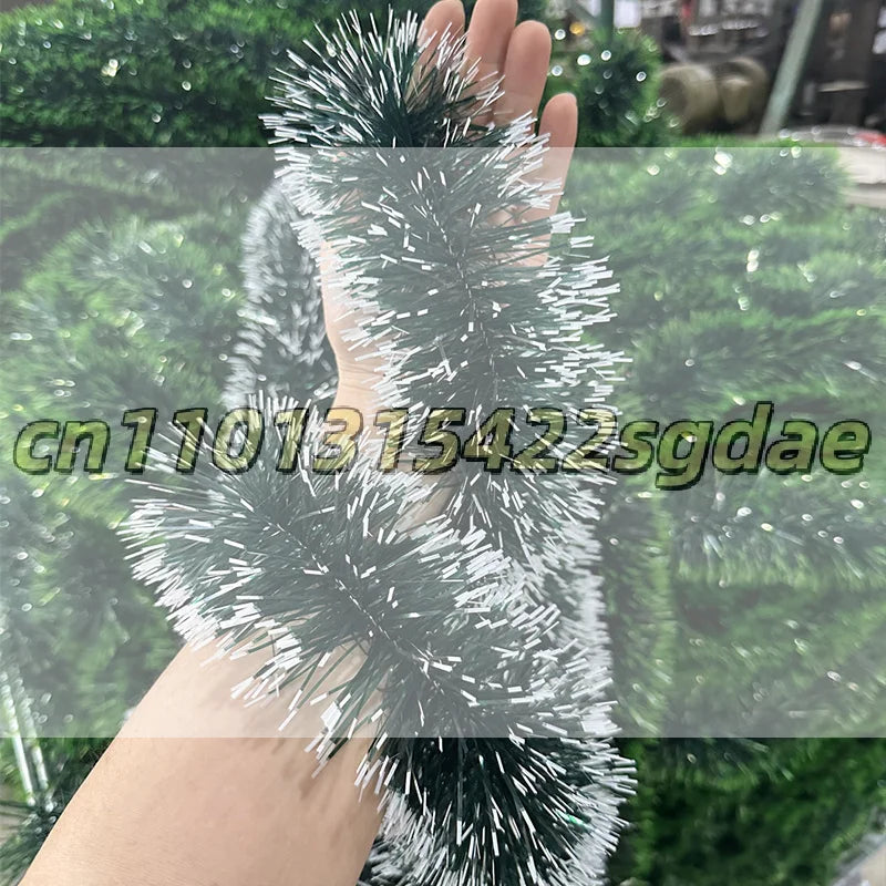 Christmas Garland Home Party Wall Door Decor Xmas Tree Ornaments Tinsel Strips With Bowknot Party