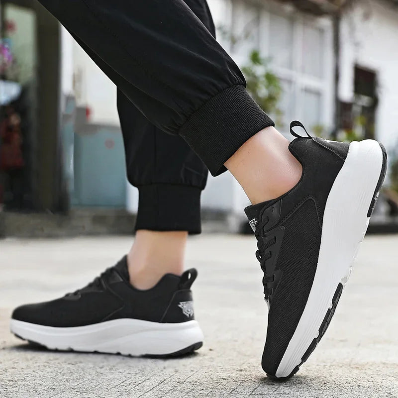 Shoes for Men Breathable Wear Resistant Athletic Training Sneakers White Sports Shoes Tennis Men's Running Walking Travel Shoes