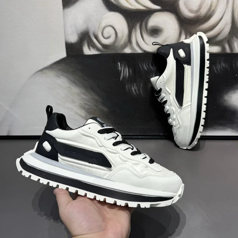 Men's Sneakers Shoes for Men Platform Sports Shoes Sports and Leisure Casual Sneaker Non-slip Fashion Wear-resistant Loafers