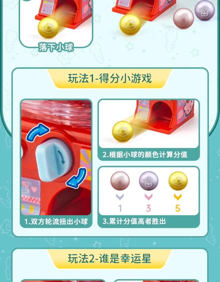 New Sanrio Hello Kittys Kuromi Cinnamoroll Children Toys Cute MINI Egg Twisting Machine Cartoon Creative Kids Toys for Girl Gift