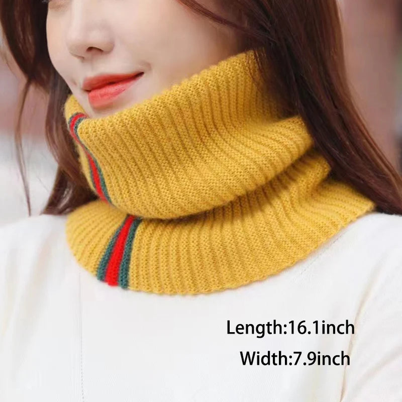 Winter Fake Collars Woman Insert Sweater Knitted High Fake Turtleneck Winter Scarf Woman Turtleneck Accessories-for Clothes