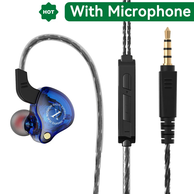 Mobile Wired Headphones Heavy Bass 3.5mm For Phone Earphones Stereo In Ear Headphones with Mic Earbuds Hifi Music Sport Headset