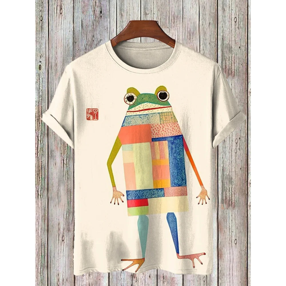 Cartoon Men's T-Shirt Casual Fashion 3d Print Short Sleeved Summer T-Shirt For Men Clothing Street Breathable T Shirt Top Tee