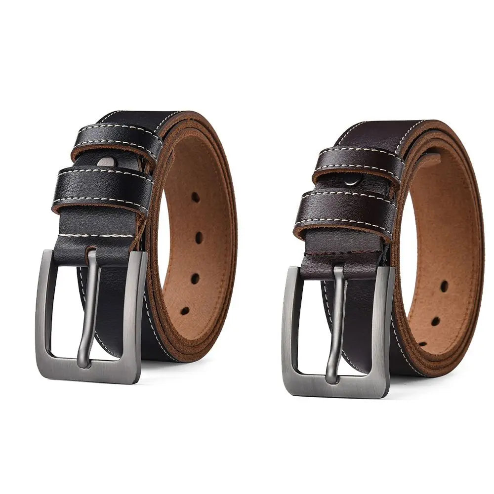 Waist Accessories Retro Men Belt Versatile Classic Leather Belt Durable Waist Belts Business Wear