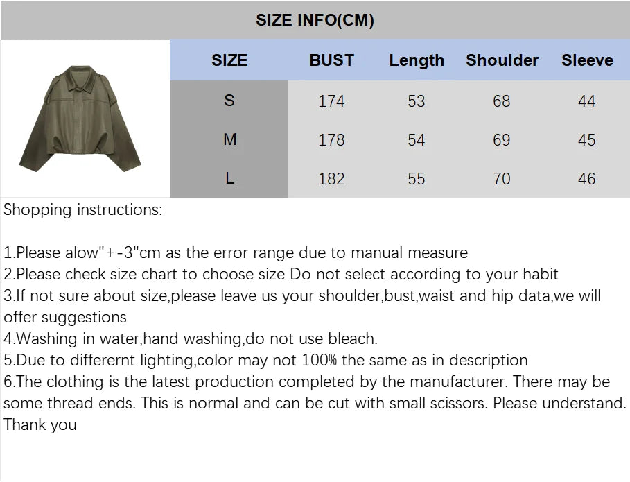 Women's Fashion Jacket Chic Street Fashion Coat: Elegant Women's Autumn Jacket with Loose Bat Sleeves for Youth