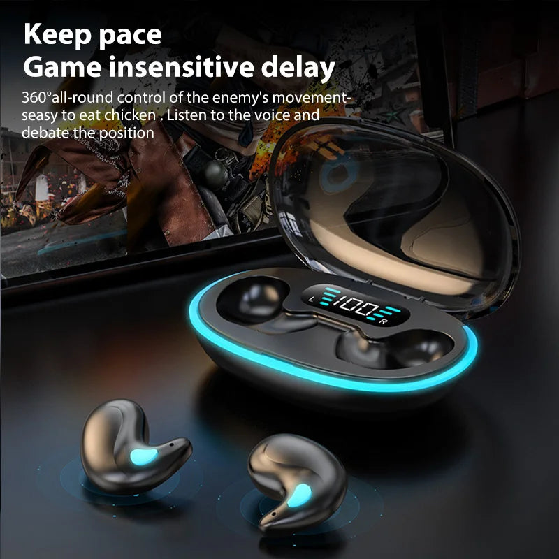 2025 X55 Bluetooth Wireless Headphones Earbuds Ear Hooks Bluetooth Earphones Bass Noise Reduction Earbuds HiFi Stereo Headsets