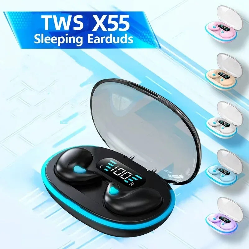 Wireless Headphones Bluetooth Earphones Bass Noise Reduction Hi-fi Music Wireless Earphones with Digital Power Display