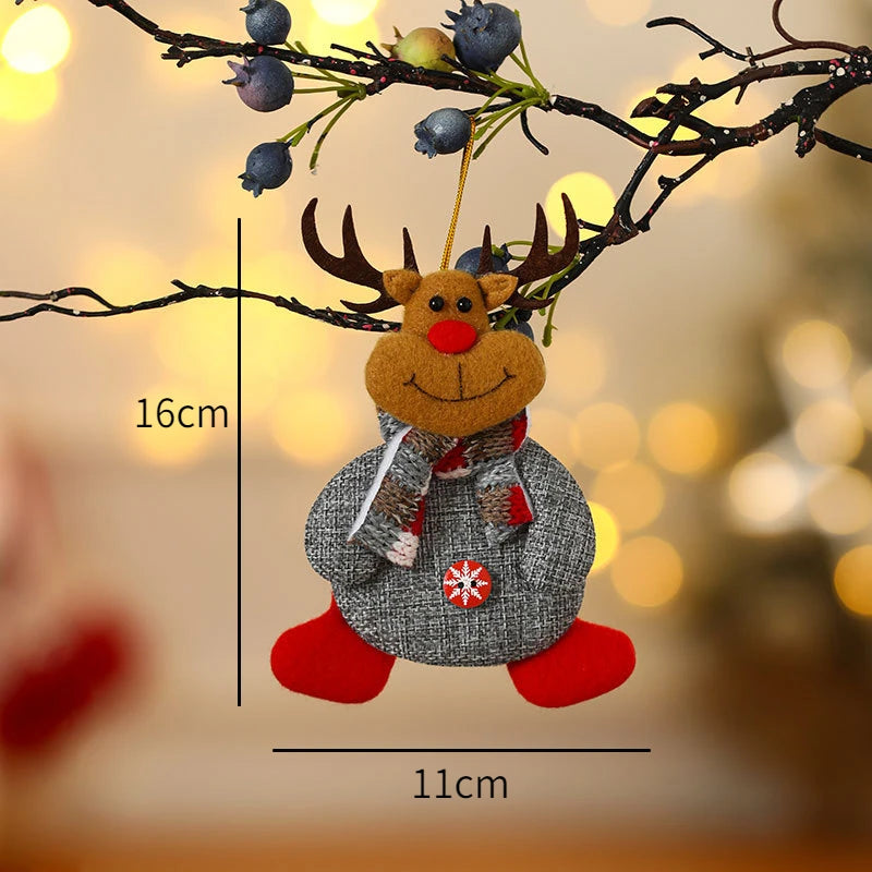 New Year 2022 Christmas Tree Decorations Cute Dolls Pendant Navidad 2021 Home Decor Christmas Tree Ornaments Xmas Gift