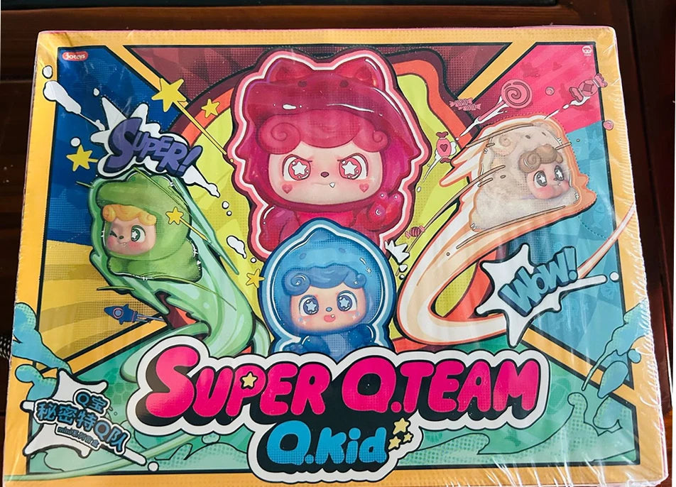 Jotoys Q Kid Super Q Team Mini Series Trendy Blind Box Toys Cute Gift Of Cute Hand-Made Ornaments Q.Kid Decorate