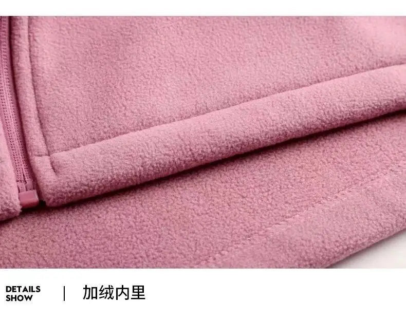 Fleece Jacket Women Can Be Worn In Autumn and Winter Thickened Double-sided Fleece Polar Fleece Jacket