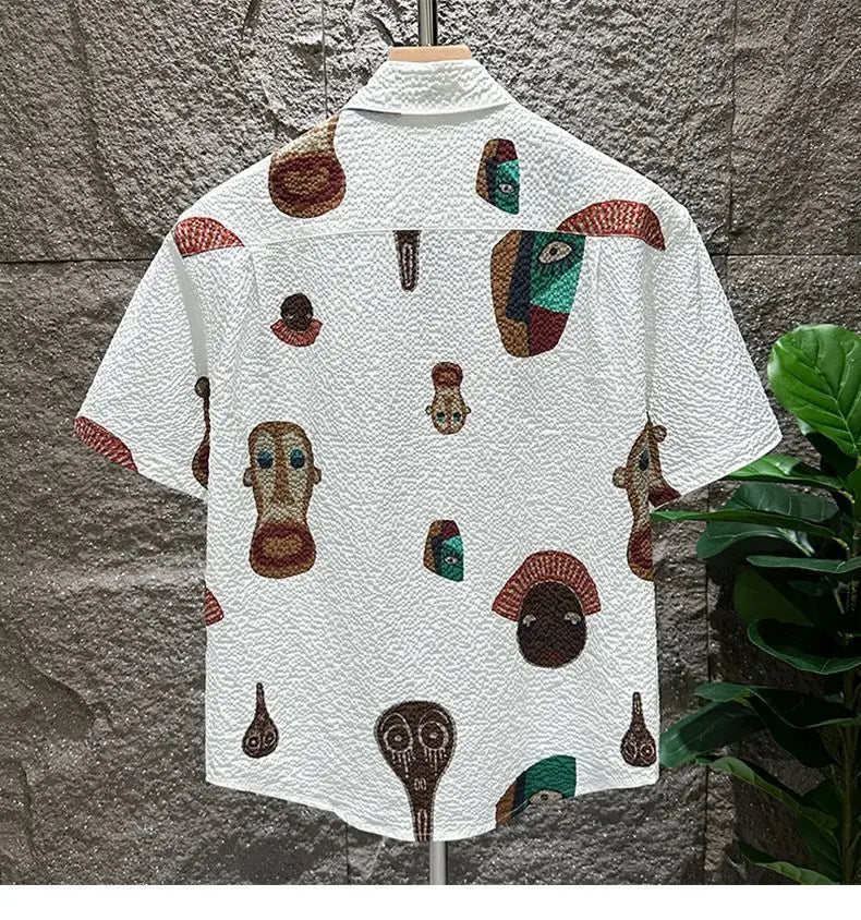 Stylish Short Sleeve Shirt For Men Trendy Casual Unique Chic Versatile Top