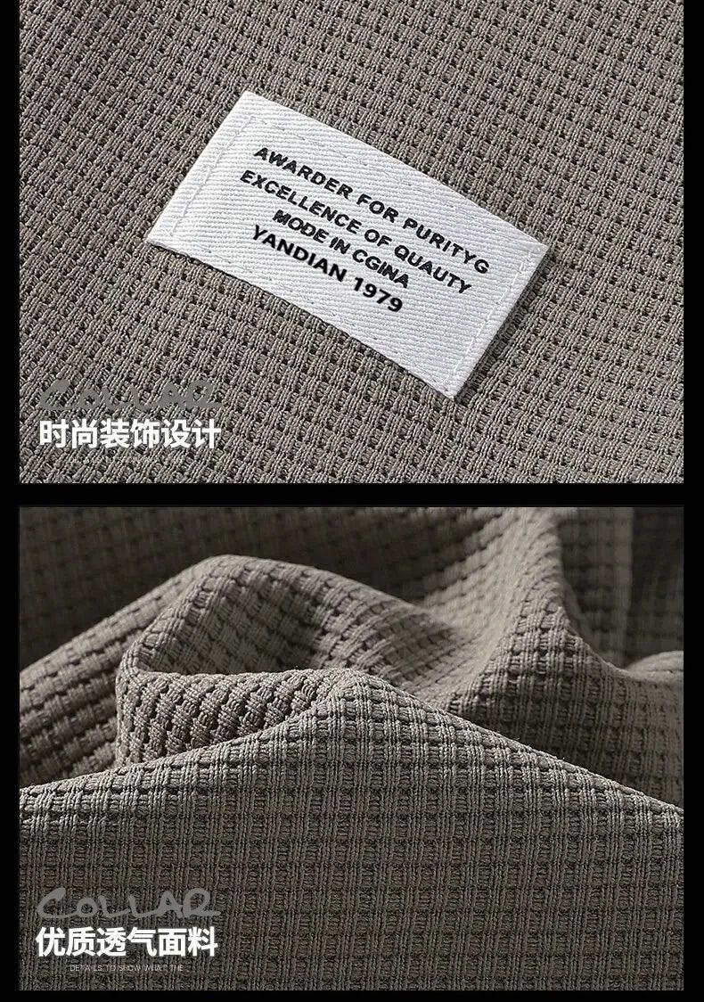 Mens Sports Suit Fashion Short Sleeve Tracksuit Men Suits Summer Men's Two Piece Set Linen Fabric Casual T-Shirt and Shorts Set