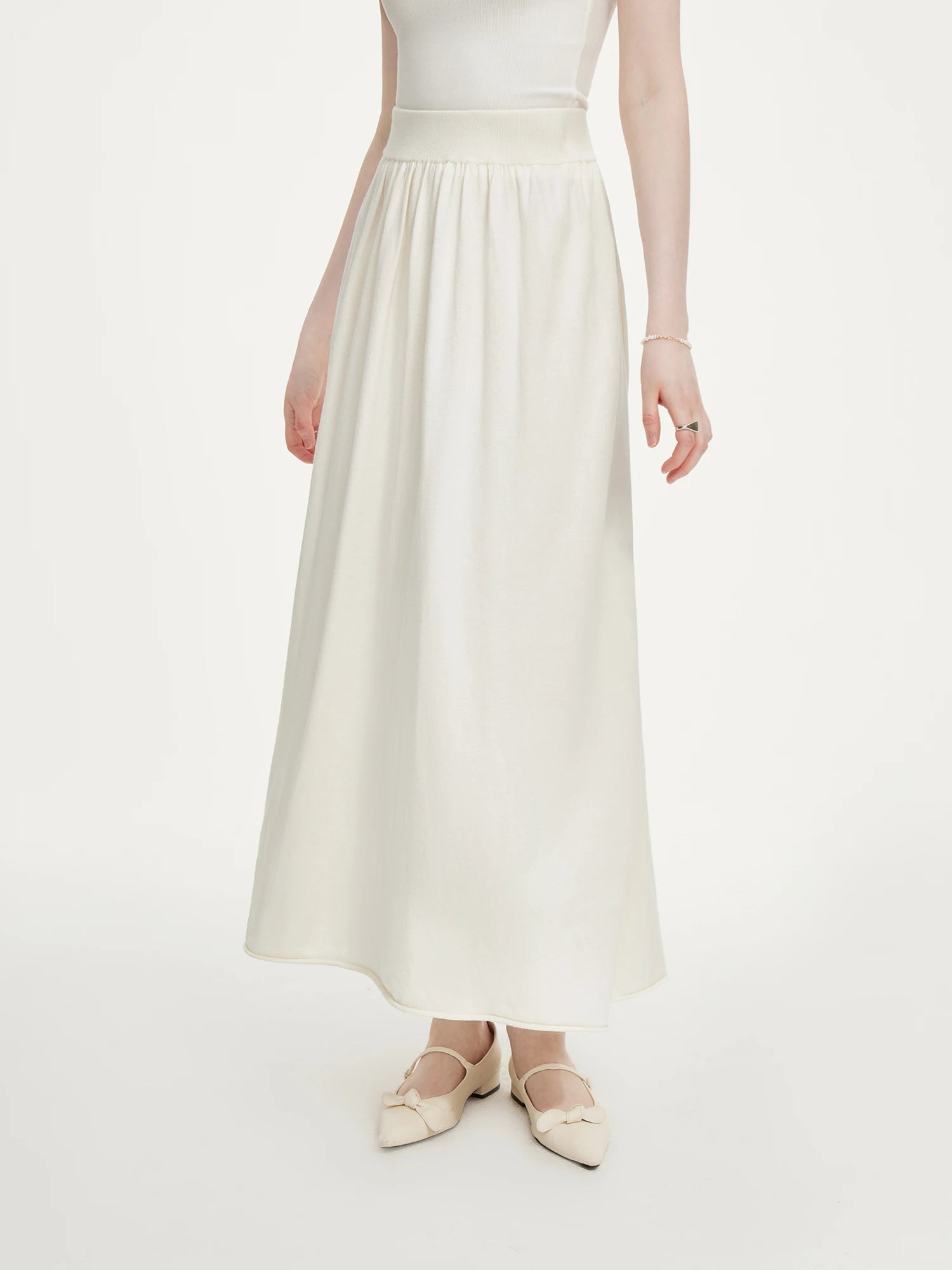 FSLE Wool Knitted Suit For Women 2024 Autumn New Elegant All-match Casual Top Skirts Female Two-pieces Suit 24FS13043 24FS13044