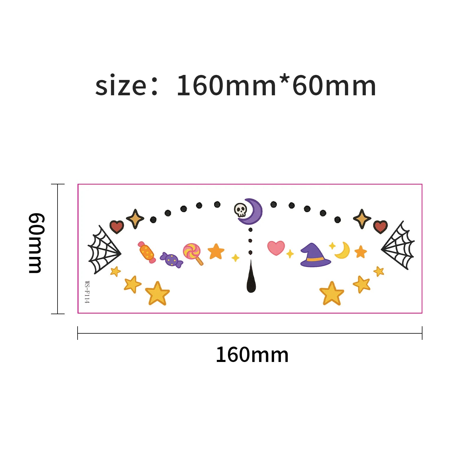 Halloween Makeup Face Stickers Cute Makeup Tattoo Stickers Waterproof and Sweat-Proof Tattoo Stickers